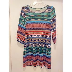 Boutique Print Dress for Fall